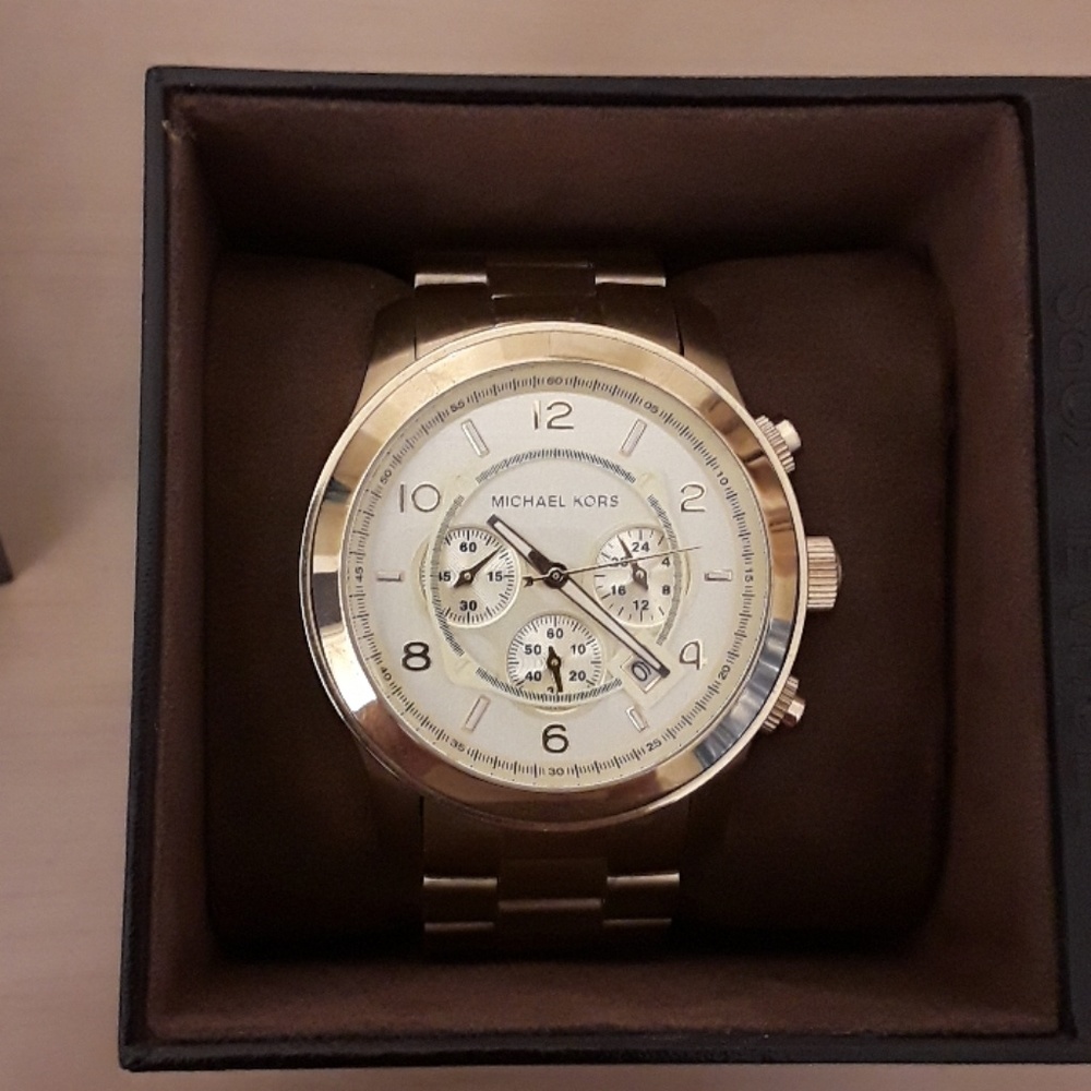 Michael Kors Gold-tone Runway Watch